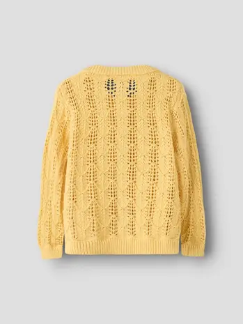 Lil' Atelier Fea LS Knit Card - Sahara Sun