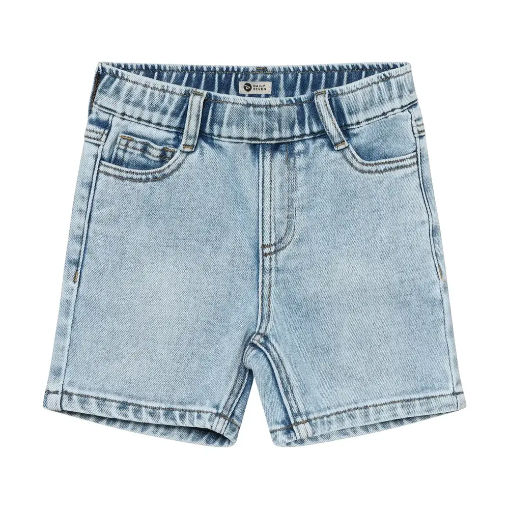 Daily7 Denim Baggy Shorts - Blue Denim