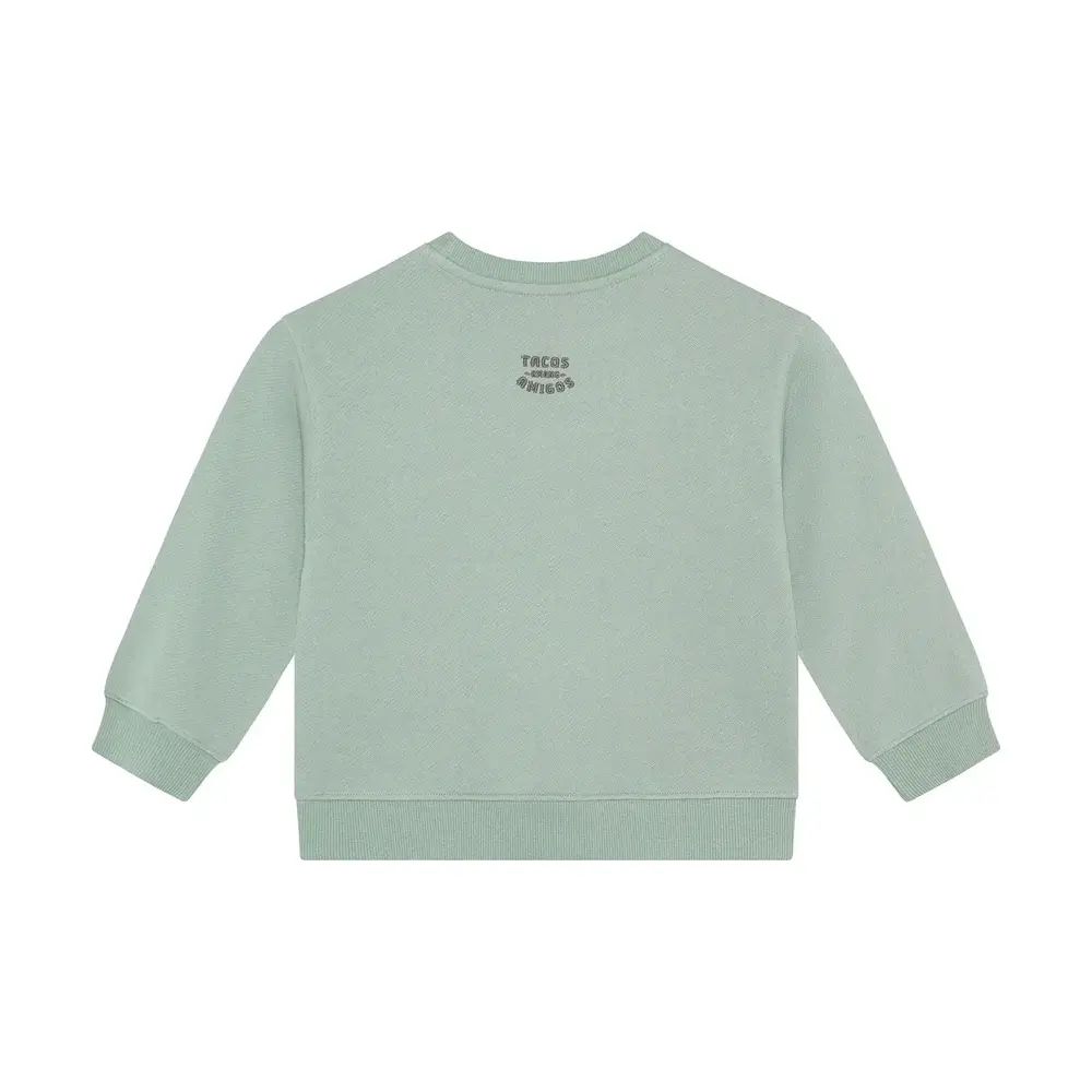 Daily7 Oversized Sweater Print - Green Milieu