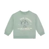 Daily7 Oversized Sweater Print - Green Milieu