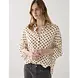 Summum Woman Blouse Blury dots - Ivory