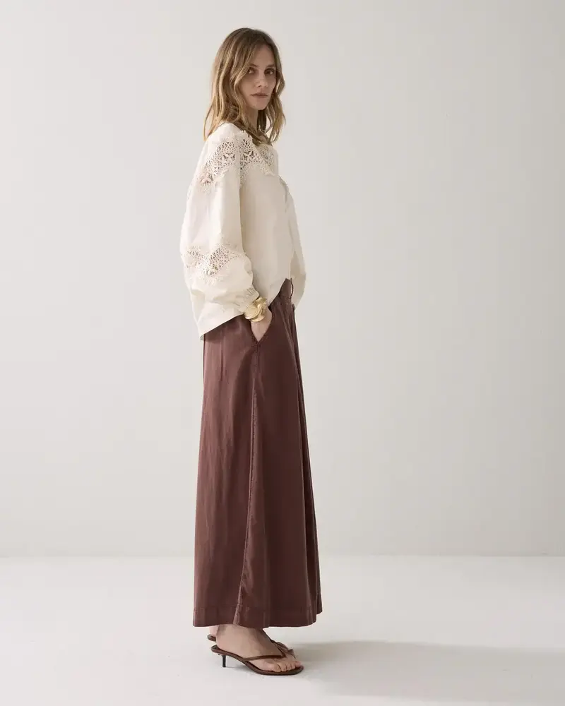 Summum Woman Culotte pant - Coffee Summum Woman Culotte pant - Coffee