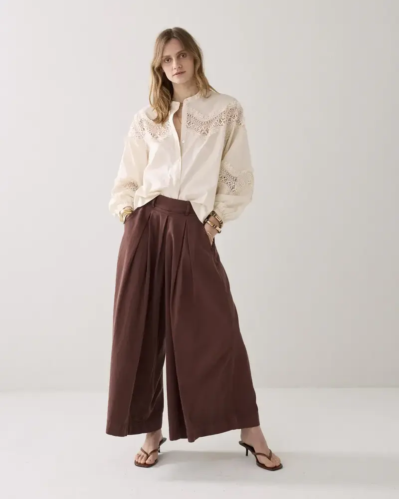Summum Woman Culotte pant - Coffee Summum Woman Culotte pant - Coffee