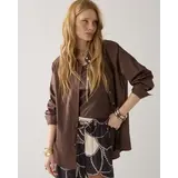 Summum Woman Blouse Crispy poplin - Coffee