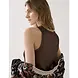 Summum Woman Rib tanktop cotton rib - Coffee Summum Woman Rib tanktop cotton rib - Coffee