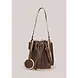 Summum Woman Bag Leather crochet - Coffee Summum Woman Bag Leather crochet - Coffee