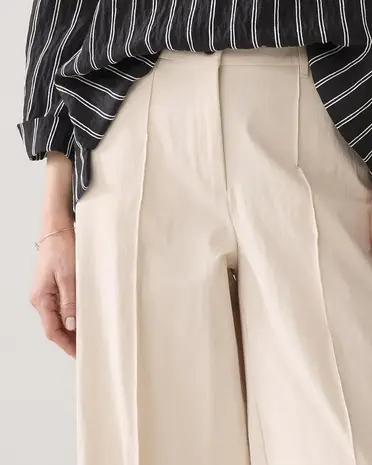Summum Woman Trousers wide leg Cotton blend - Ivory