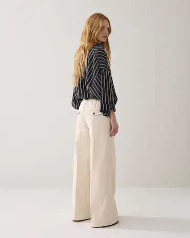 Summum Woman Trousers wide leg Cotton blend - Ivory