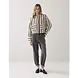 Summum Woman Jacket Stripe Reversible - Black-Ivory Summum Woman Jacket Stripe Reversible - Black-Ivory