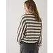 Summum Woman Jacket Stripe Reversible - Black-Ivory Summum Woman Jacket Stripe Reversible - Black-Ivory