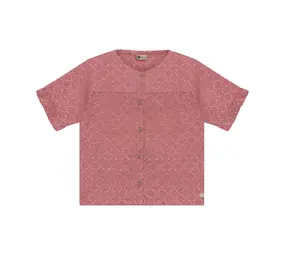 Daily7 Shirt Ruffle Broderie - Heather Rose