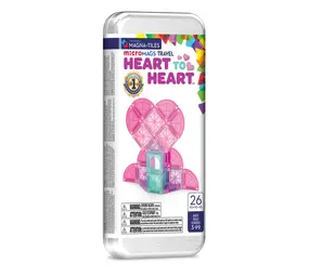 MAGNA-TILES MAGNA-TILES -Micro MAGS Travel Set - Heart to Heart - 26 pieces