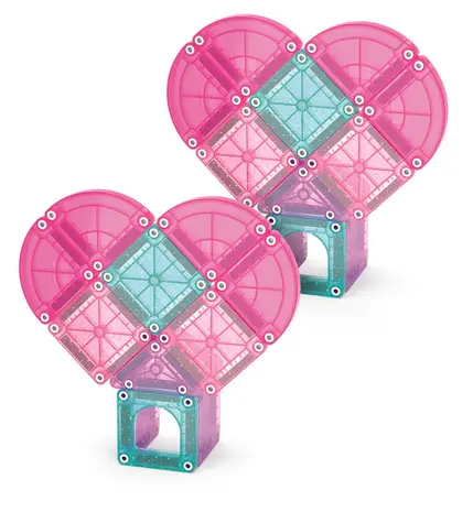 MAGNA-TILES MAGNA-TILES -Micro MAGS Travel Set - Heart to Heart - 26 pieces
