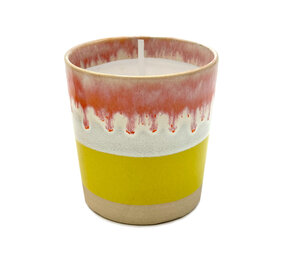 Wax Design Kaars Ceramic Boho 10 cm - Amarillo Mimosa