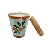 Wax Design Kaars Vela Ceramica 8,5 cm - Naranjas de Sicilia