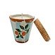 Wax Design Kaars Vela Ceramica 8,5 cm - Naranjas de Sicilia