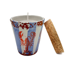 Wax Design Kaars Vela Ceramica 8,5x8,5 cm - Arenas Blancas