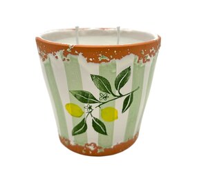 Wax Design Kaars Vela Ceramica 14x12,5 cm - Limon de Livorno