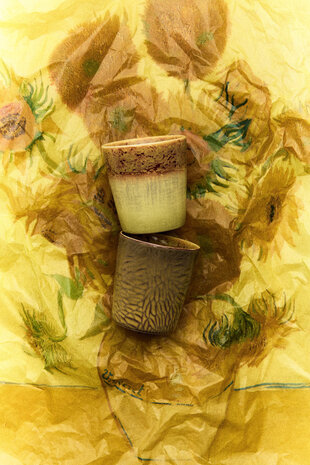 HK Living Van Gogh coffee mugs - Sunflowers