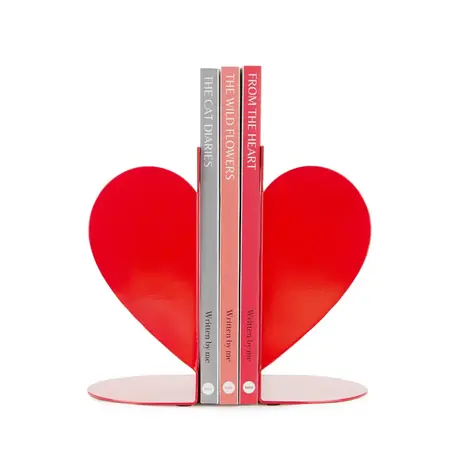 Balvi Bookend Love red metal