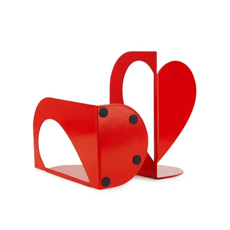Balvi Bookend Love red metal