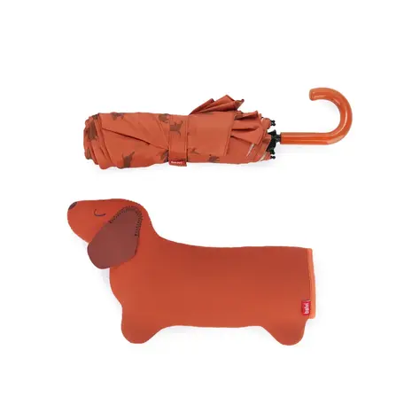 Balvi Umbrella Teckel Brown with Cover