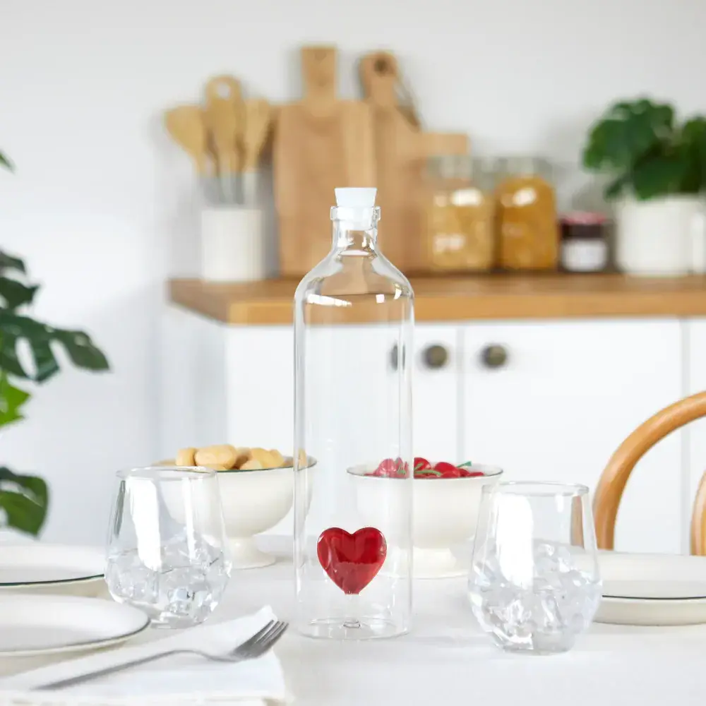 Balvi Bottle Atlantis Love Red - 1.2L