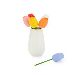 Balvi Snack fork Tulip x6 assorted colours