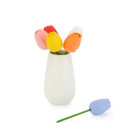Balvi Snack fork Tulip x6 assorted colours