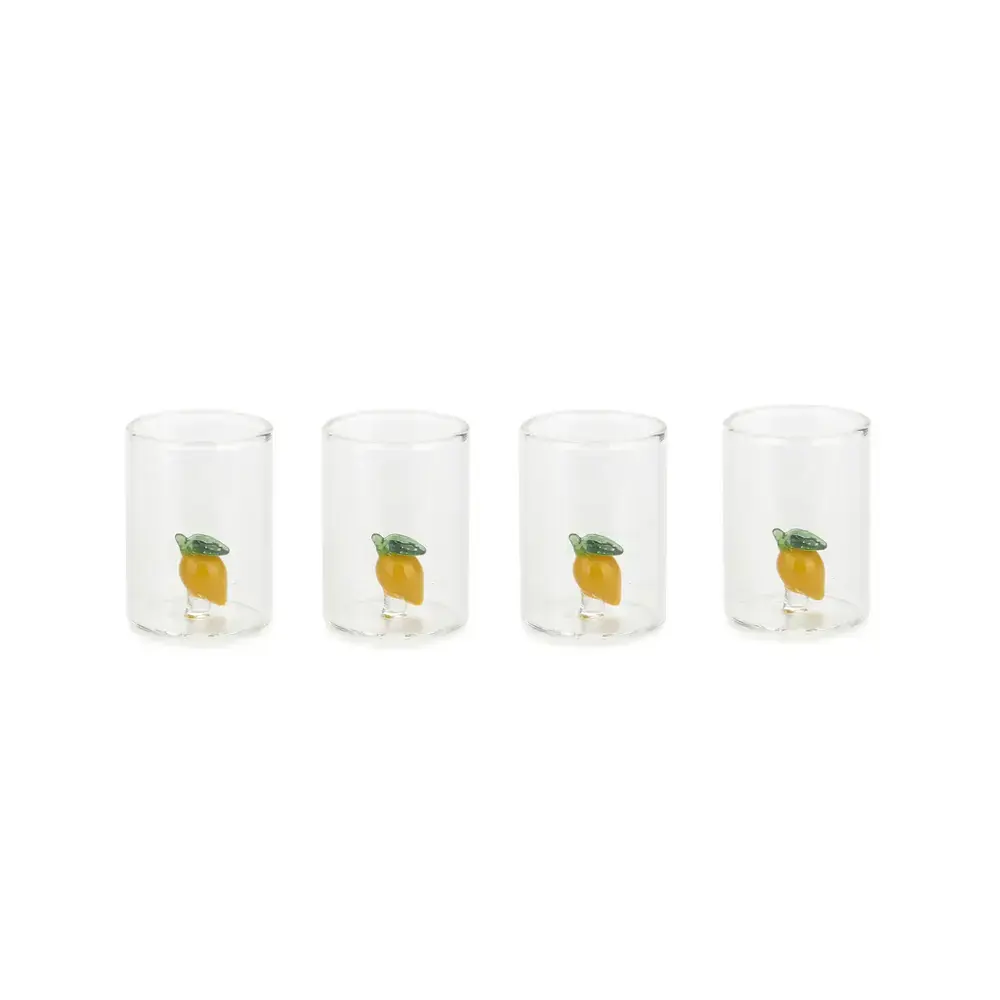 Balvi Shot glasses set Lemon (set of 4 glasses)