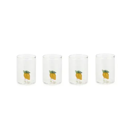Balvi Shot glasses set Lemon (set of 4 glasses)