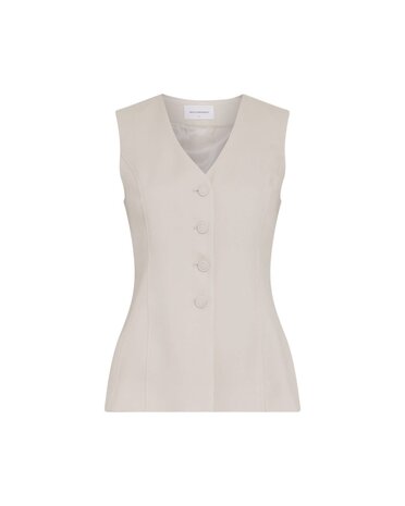 MSCH Esteriane Waistcoat - Oatmeal Melange