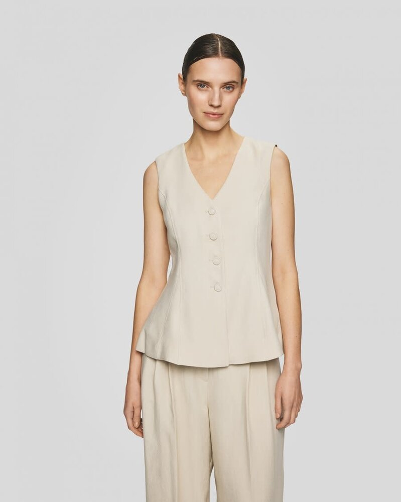 MSCH Esteriane Waistcoat - Oatmeal Melange