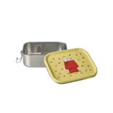 Rice Roestvrijstalen Lunchbox - Geel - Snoopy Print