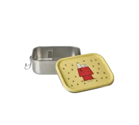 Rice Roestvrijstalen Lunchbox - Geel - Snoopy Print