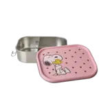 Rice Roestvrijstalen Lunchbox - Roze - Snoopy Print
