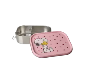 Rice Roestvrijstalen Lunchbox - Roze - Snoopy Print