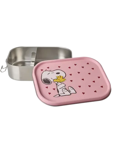 Rice Roestvrijstalen Lunchbox - Roze - Snoopy Print