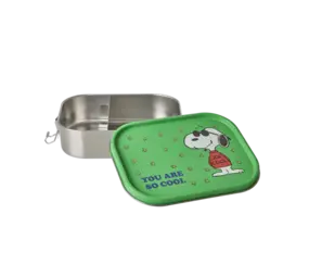Rice Roestvrijstalen Lunchbox - Groen - Snoopy Print