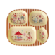 Rice Kinderbord met 4 Compartimenten - Roze - Fun Fair Print
