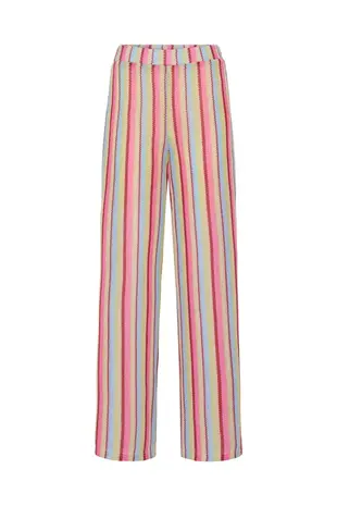 ICHI Libella Pants - Multi pastel Stripe