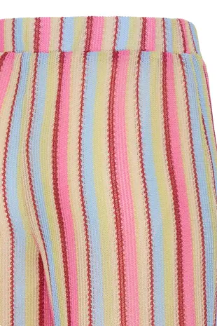 ICHI Libella Pants - Multi pastel Stripe