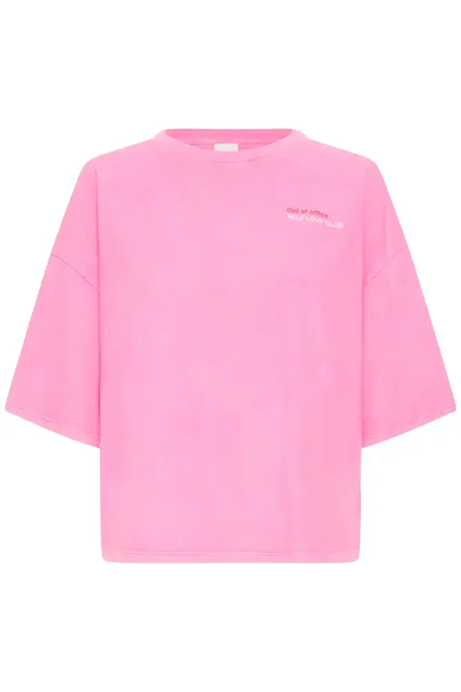 ICHI Nica Shirt - Wild Orchid/Fiery Red