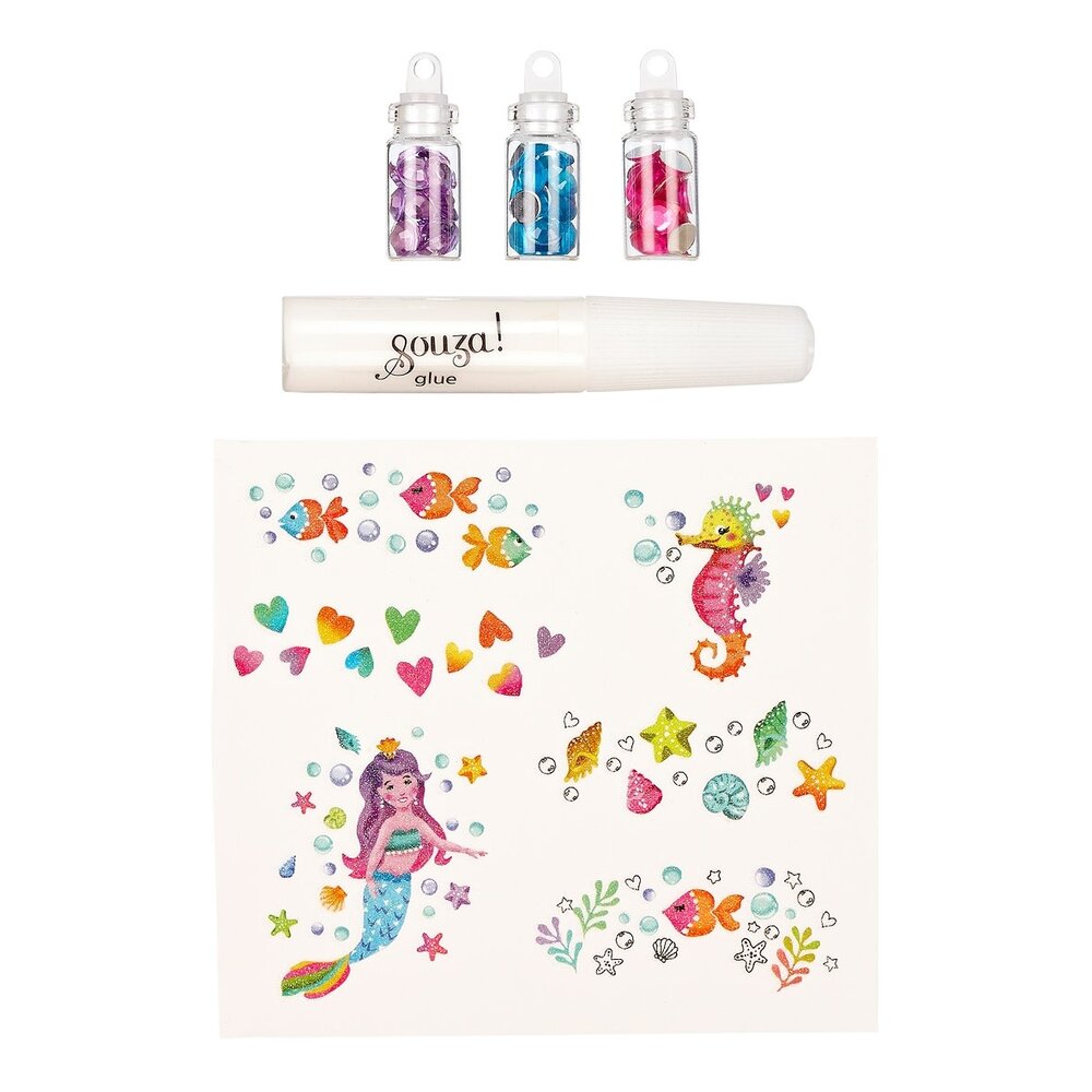 Souza Glitter tattoo set Zeemeermin