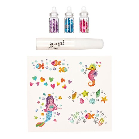 Souza Glitter tattoo set Zeemeermin