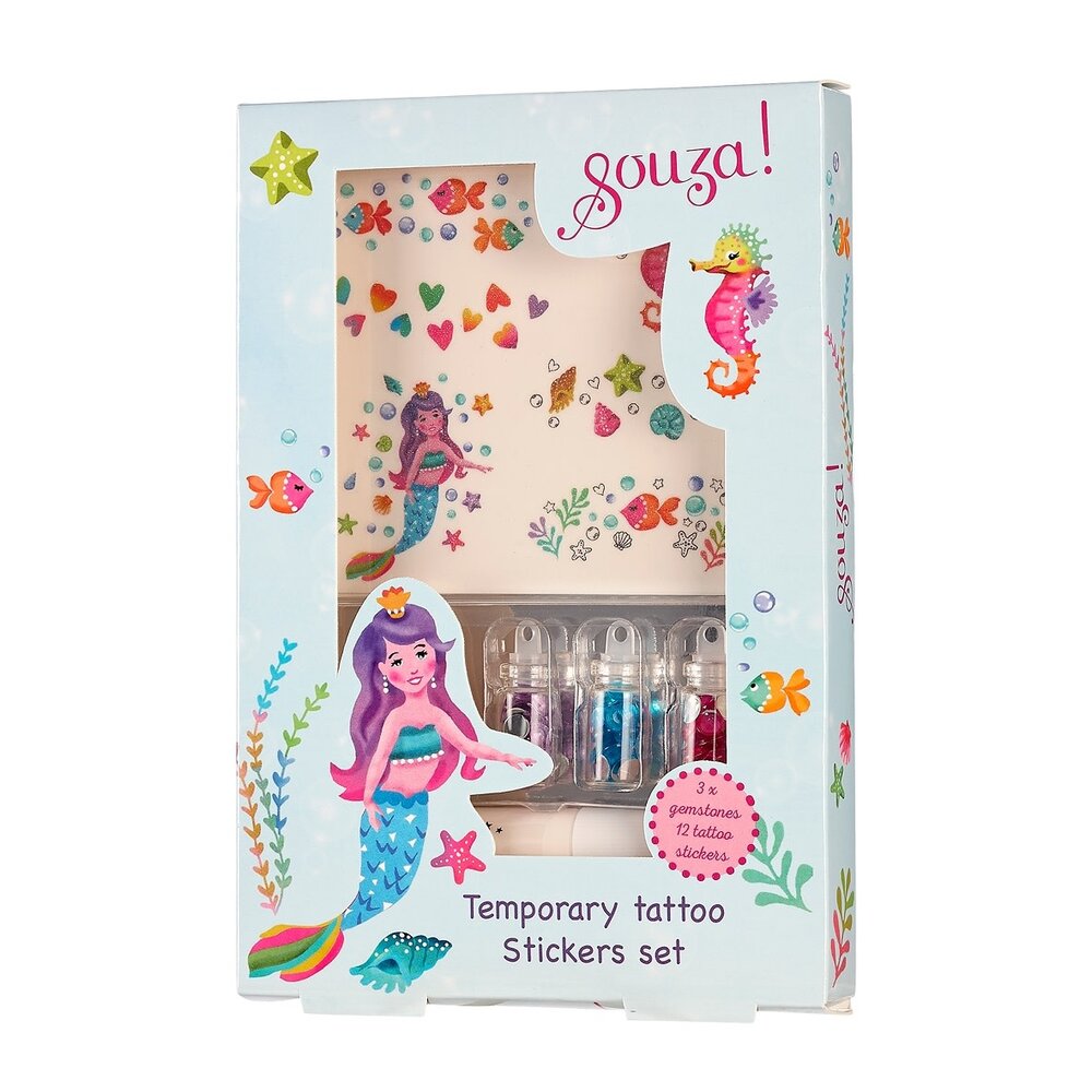 Souza Glitter tattoo set Zeemeermin