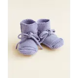 Hvid Booties - 9-15 mnd - Lilac