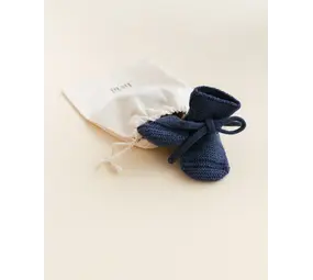 Hvid Booties - 9-15 mnd - Blue
