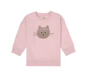 Lassig Kids Sweater GOTS Cat - Cloud Pink