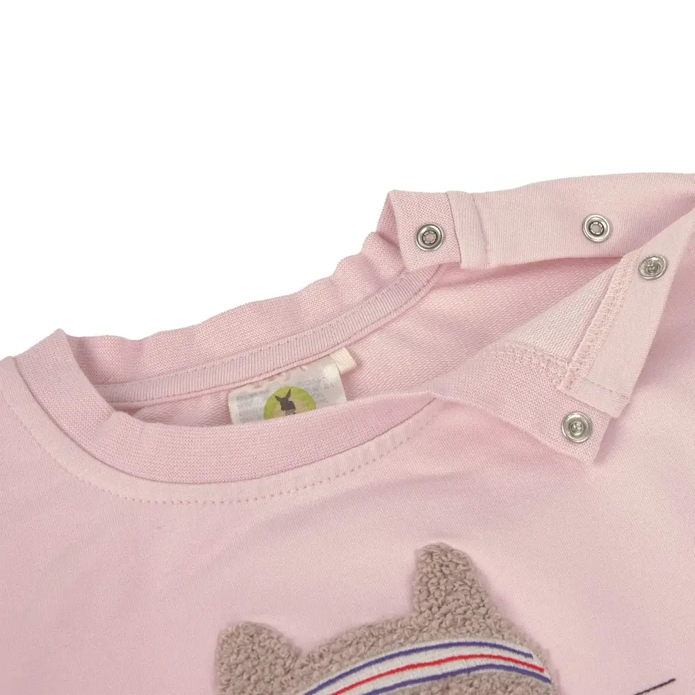Lassig Kids Sweater GOTS Cat - Cloud Pink Lassig Kids Sweater GOTS Cat - Cloud Pink